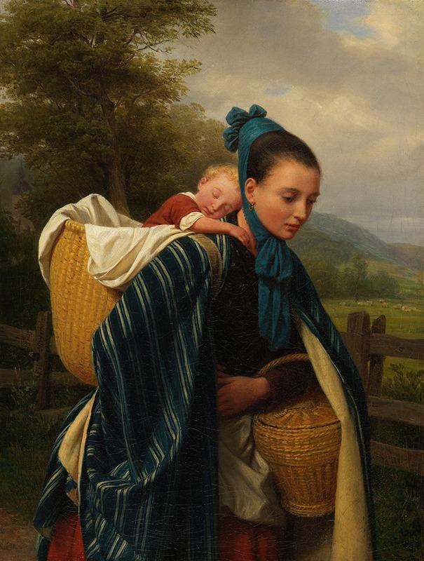 Donna delle montagne dell'Harz con bambino (1845)